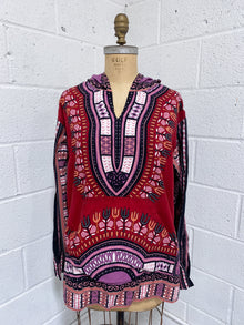 Dashiki Pullover with Hood (L)