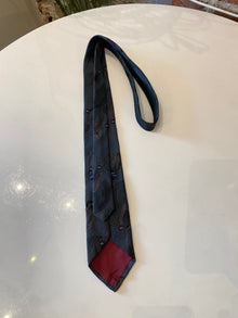 Vintage Blue and Purple Tie