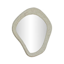 Orpheus 35"X31" Ribbed Lightweight Faux Stone Wall Mirror