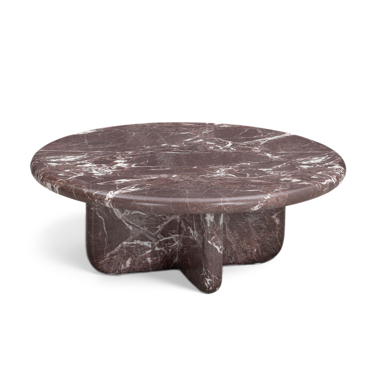 Juju Faux Marble Indoor/Outdoor Round Coffee Table (24"-32")