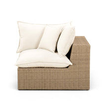 Cali Performance Fabric & Wicker Outdoor Corner Chair