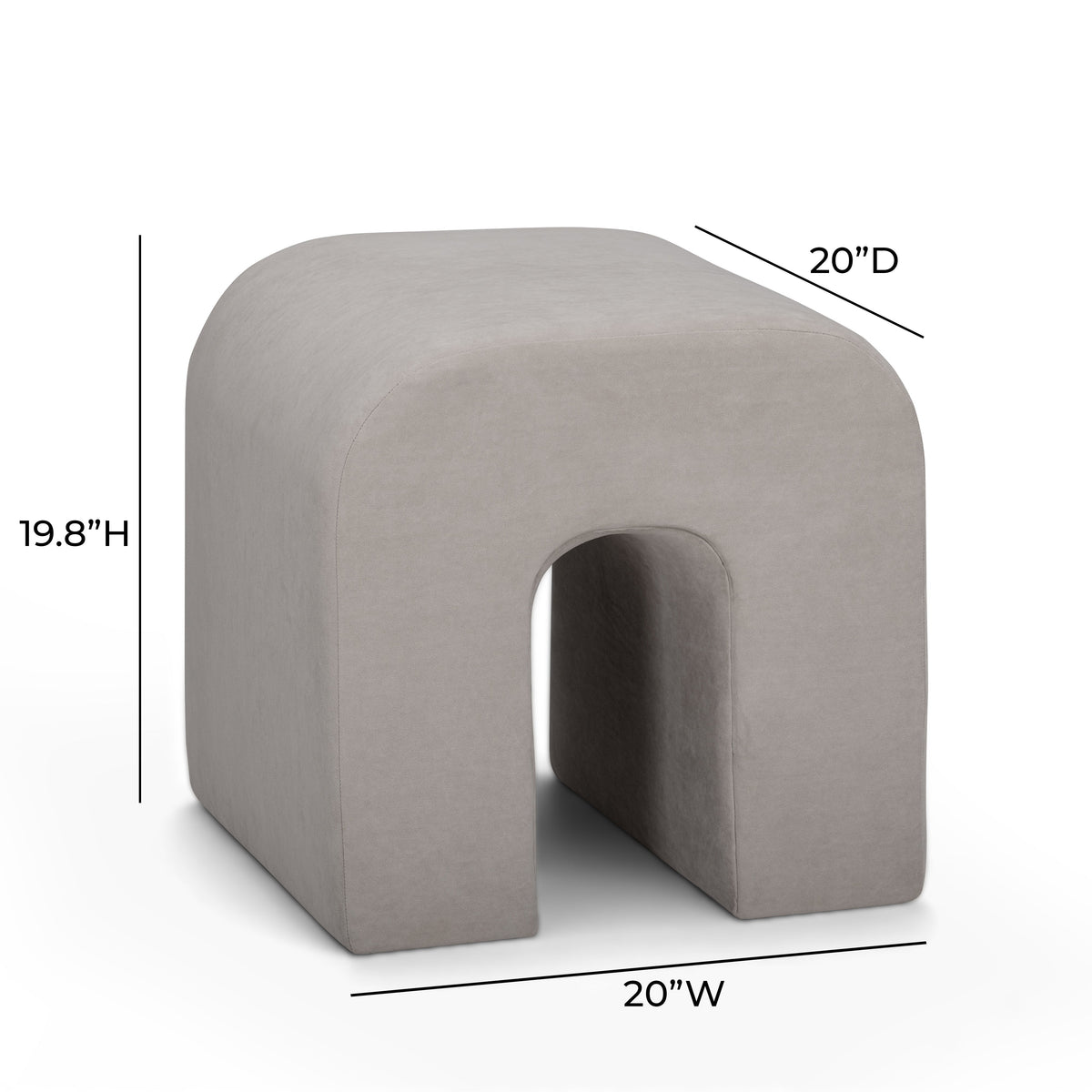 Desi Performance Fabric Ottoman