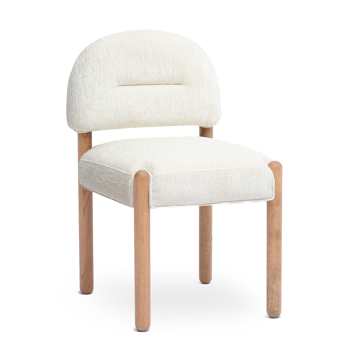 Bruno Thick Performance Chenille Arched Back Dining Chair