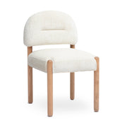 Bruno Thick Performance Chenille Arched Back Dining Chair