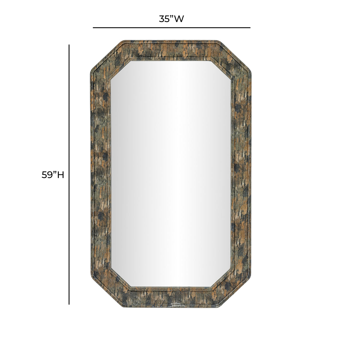 Charlene 35"X59" Jewel Wall Mirror