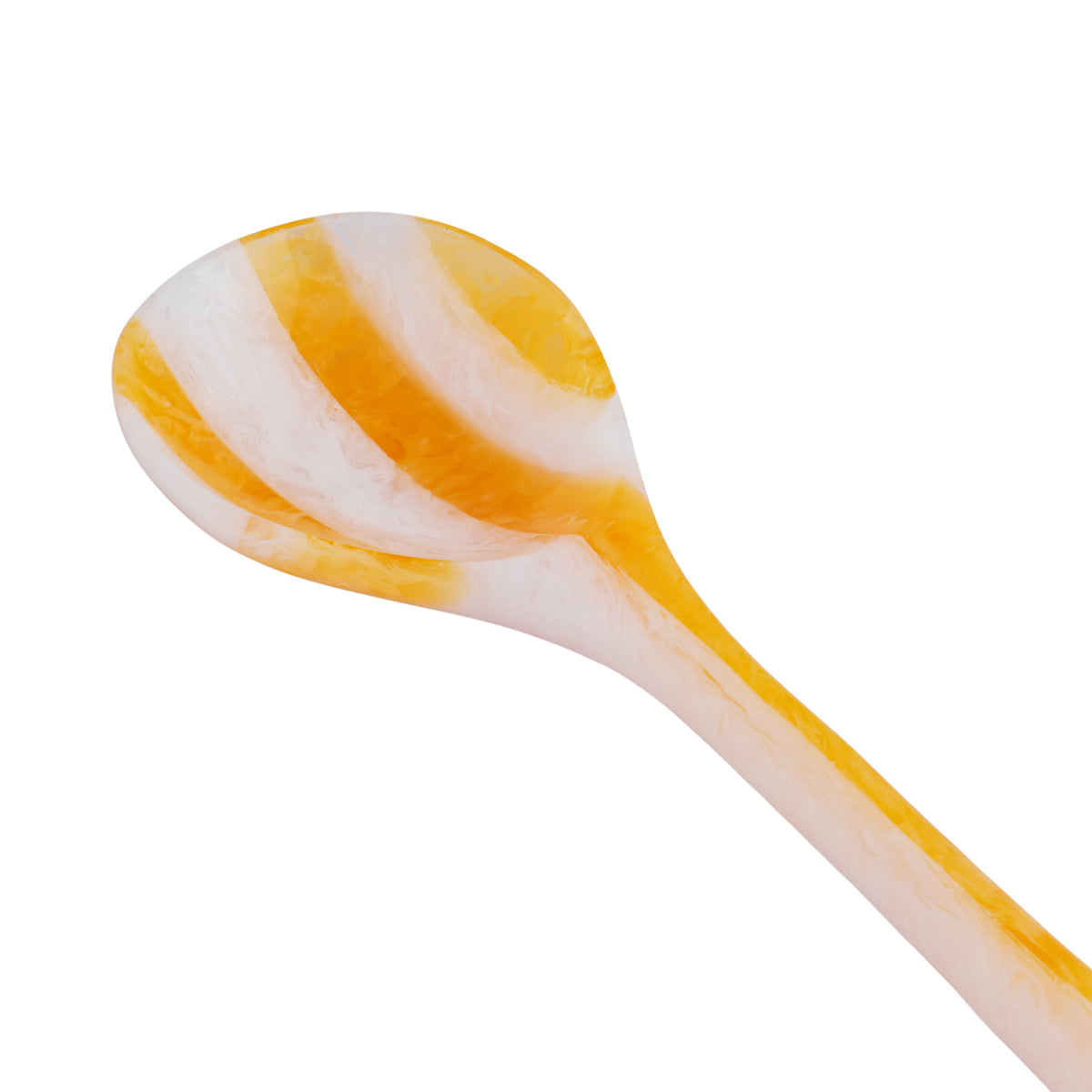 Lolly Striped Resin Salad Serving Spoons