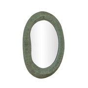 Orpheus 22"X28" Forest Green Lightweight Faux Stone Thick Wall Mirror