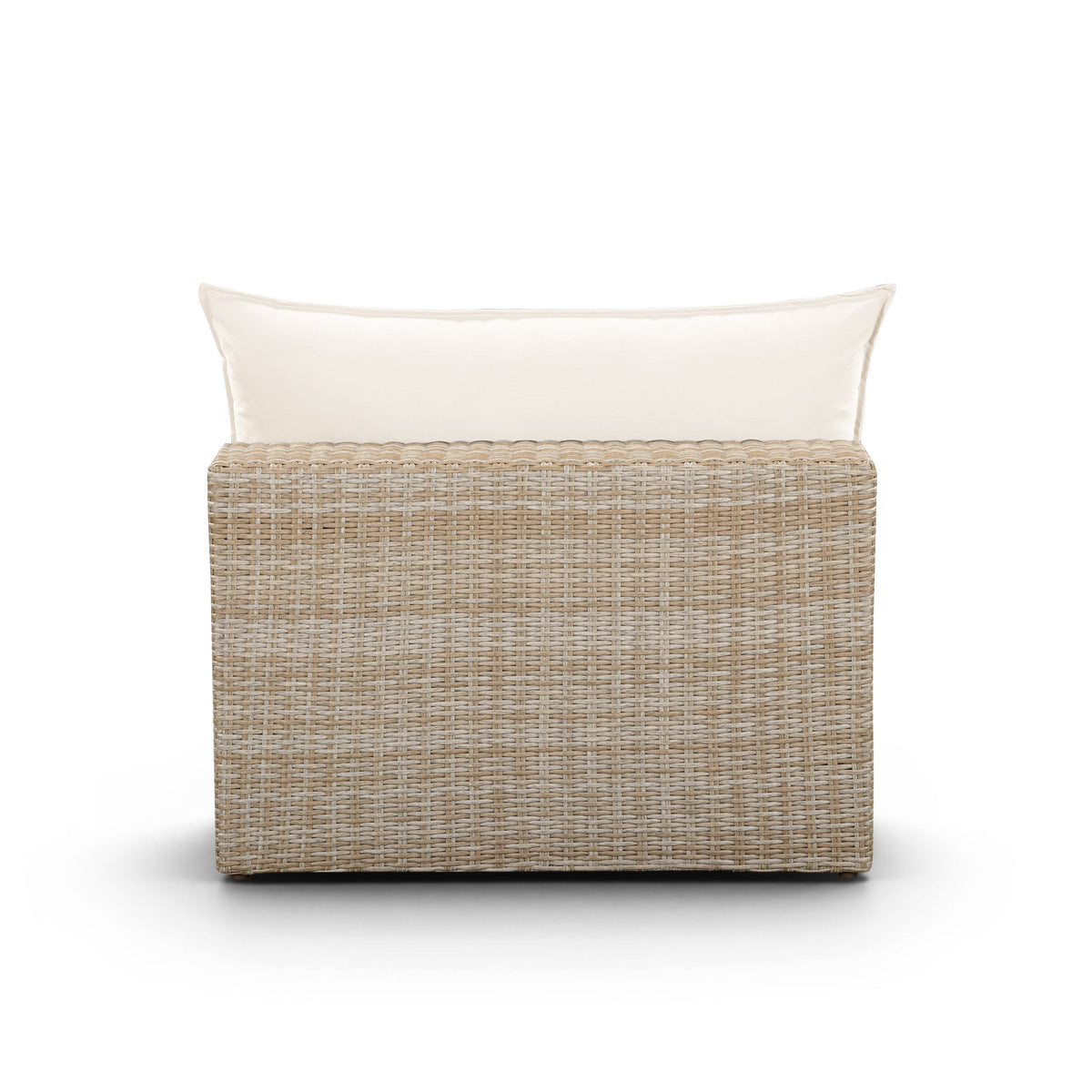Cali Performance Fabric & Wicker Outdoor Armless Chair