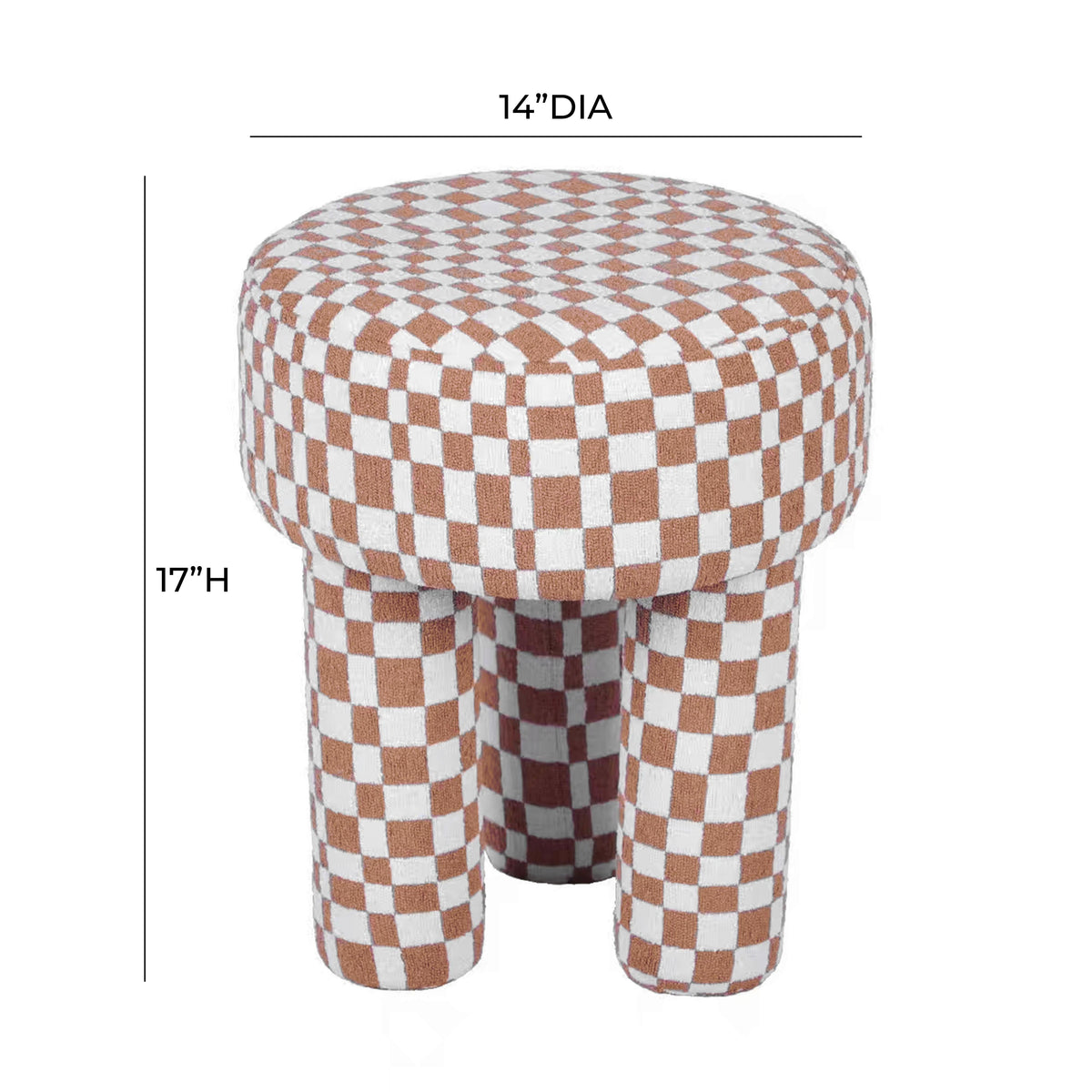 Claire Textured Accent Stool