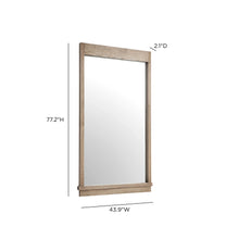Aimee 44"X77" Solid Brushed Ash Floor Mirror
