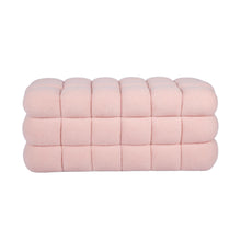 Anita 39" Faux Shearling Storage Bench With Reversible Tray Top