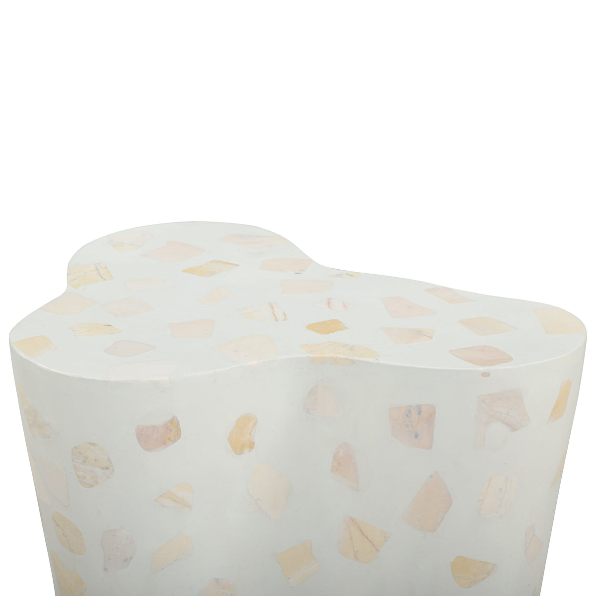 Slab Faux Terrazzo Indoor/Outdoor Side Table