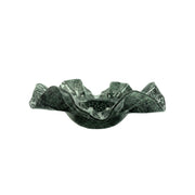 Col Ruffled Green Glass Bowl (9"-11")