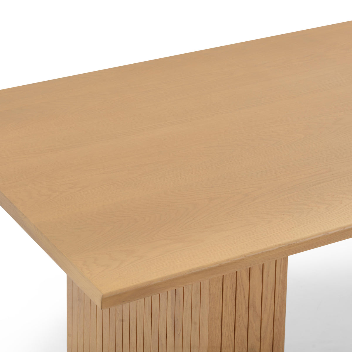 Chelsea Oak Wood Rectangular Dining Table (79"-96")