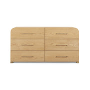 Marissa 62" Ash 6-Drawer Dresser
