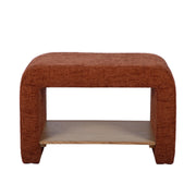 Alvie Railroad Chenille Storage Side Table