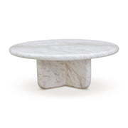 Juju Faux Marble Indoor/Outdoor Round Coffee Table (24"-32")