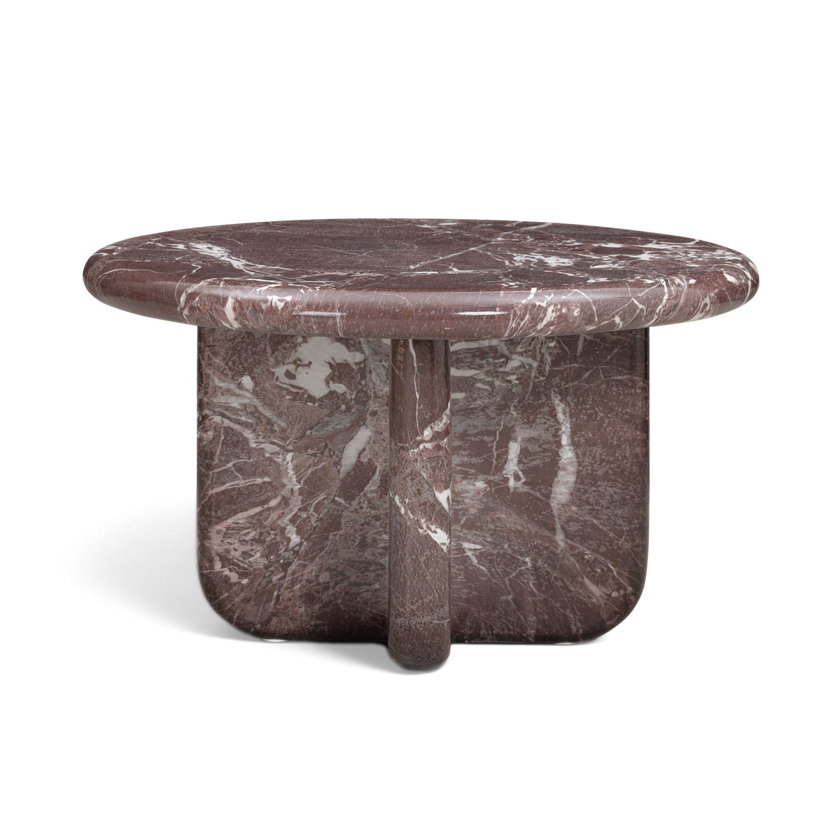 Juju Faux Marble Indoor/Outdoor Round Coffee Table (24"-32")