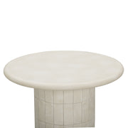 Fafo Beige Indoor/Outdoor Concrete Side Table