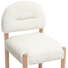 Bruno Thick Performance Chenille Arched Back Dining Chair