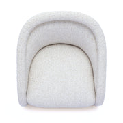 Clarke Cream Performance Boucle Swivel Accent Chair