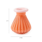 Shell Orange Glass Vase