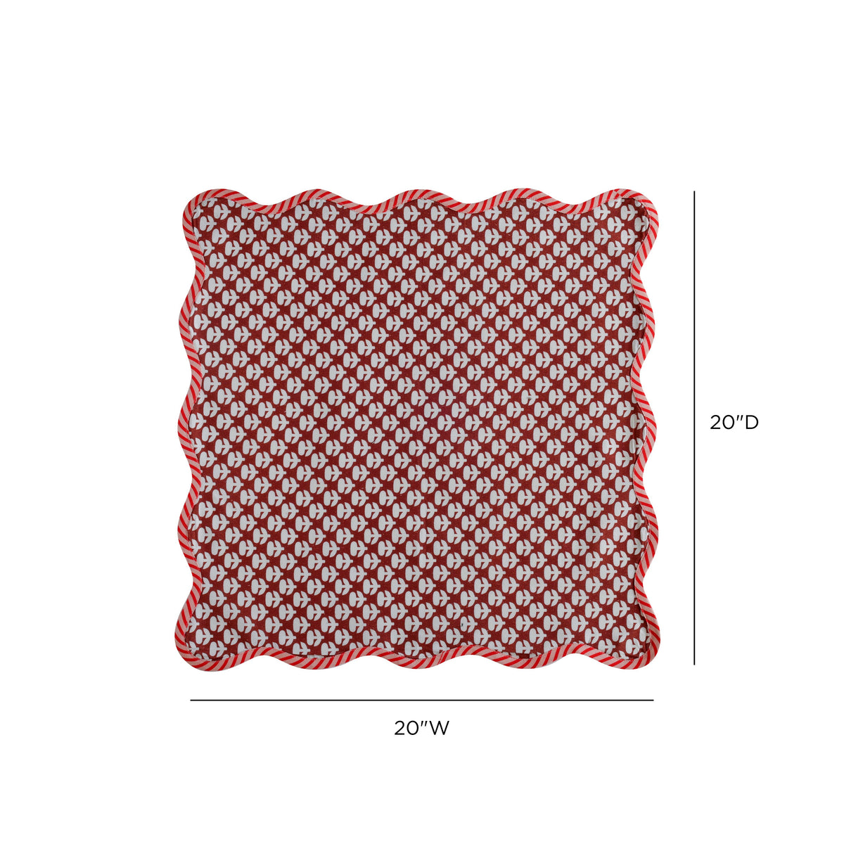 Crissy Cotton Canvas Printed Napkins - Set of 4
