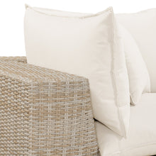Cali Performance Fabric & Wicker Outdoor Corner Chair