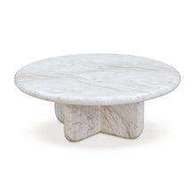 Juju Faux Marble Indoor/Outdoor Round Coffee Table (24"-32")