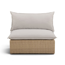 Cali Performance Fabric & Wicker Outdoor Armless Chair