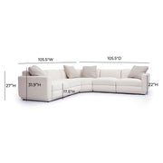 Perry 5-Piece Modular L-Sectional