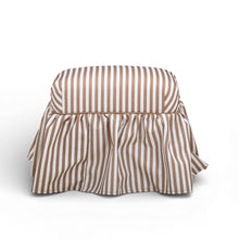 Gertrude Performance Linen Skirted Ottoman
