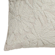 Tabitha 24" Euro Size Square Embroidered Throw Pillow