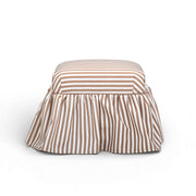 Gertrude Performance Linen Skirted Ottoman