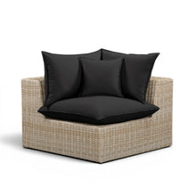 Cali Performance Fabric & Wicker Outdoor Corner Chair