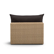 Cali Performance Fabric & Wicker Outdoor Armless Chair
