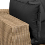 Cali 80" Performance Fabric & Wicker Outdoor Loveseat