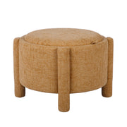 Bellamy Railroad Chenille Storage Stool With Reversible Tray Top