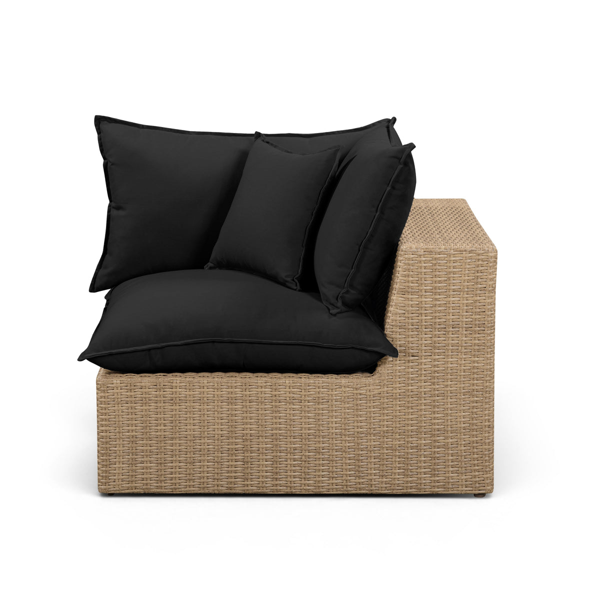 Cali Performance Fabric & Wicker Outdoor Corner Chair