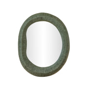 Orpheus 22"X28" Forest Green Lightweight Faux Stone Thick Wall Mirror