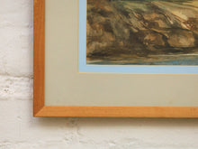 Vintage Watercolor Landscape Mid-20th Century