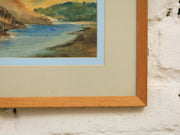 Vintage Watercolor Landscape Mid-20th Century