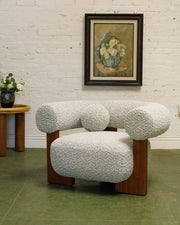 Antonia Club Chair in Heather Grey