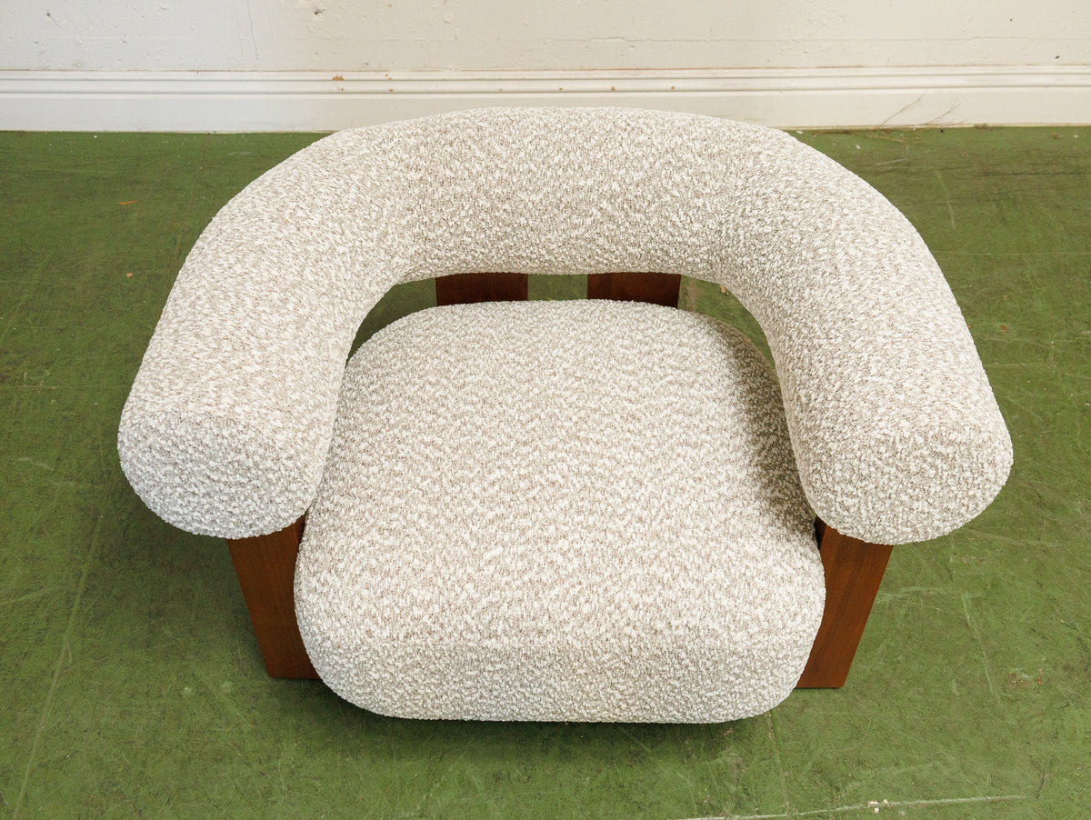 Antonia Club Chair in Heather Grey
