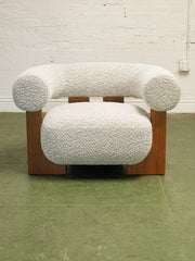 Antonia Club Chair in Heather Grey