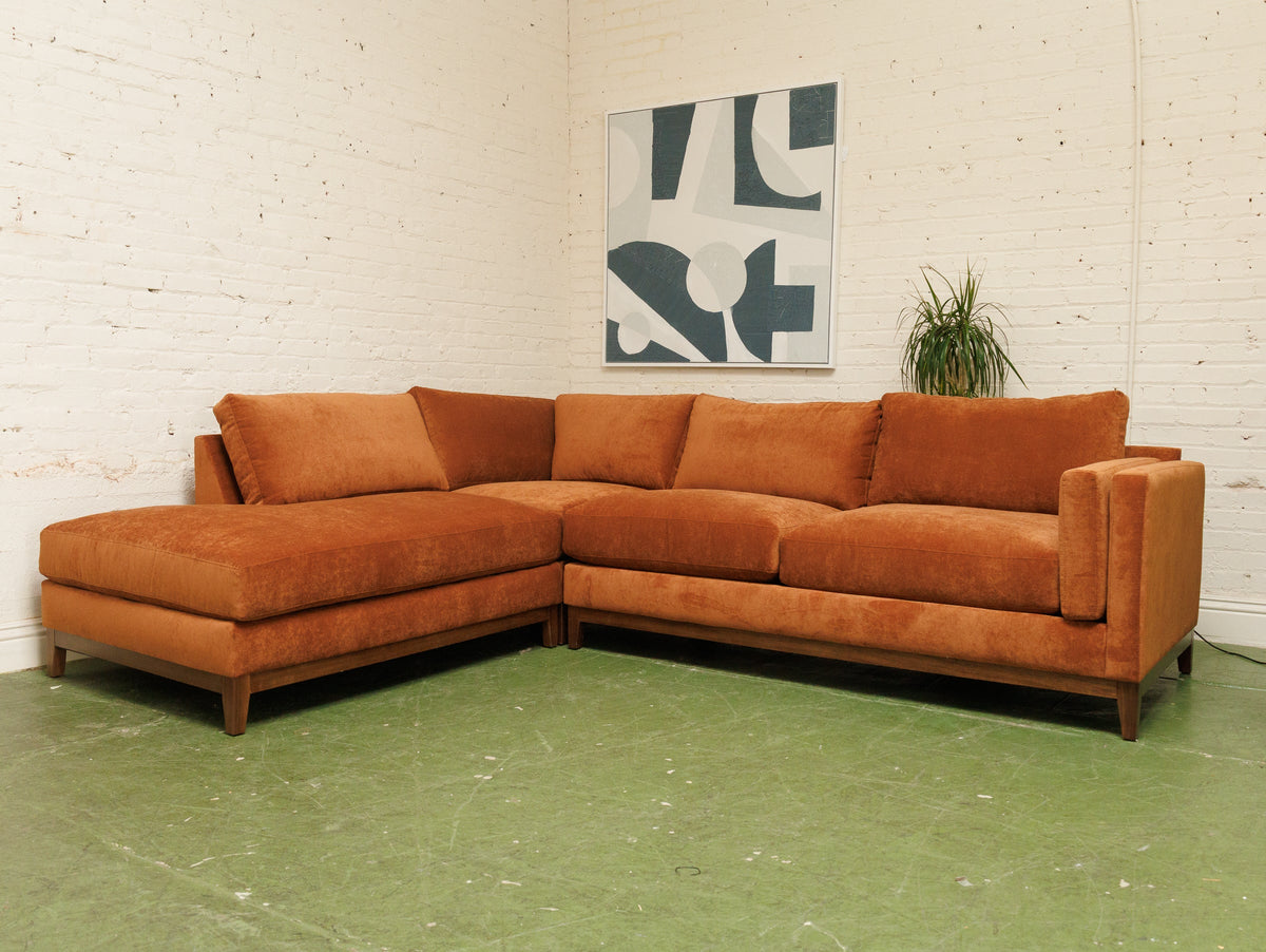 Lisette Sectional with Bumper Chaise