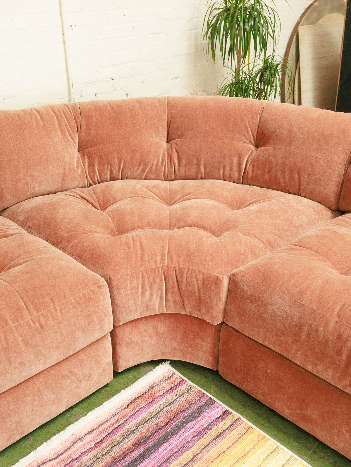 Prima 3 Piece Sectional Sofa in Ginger