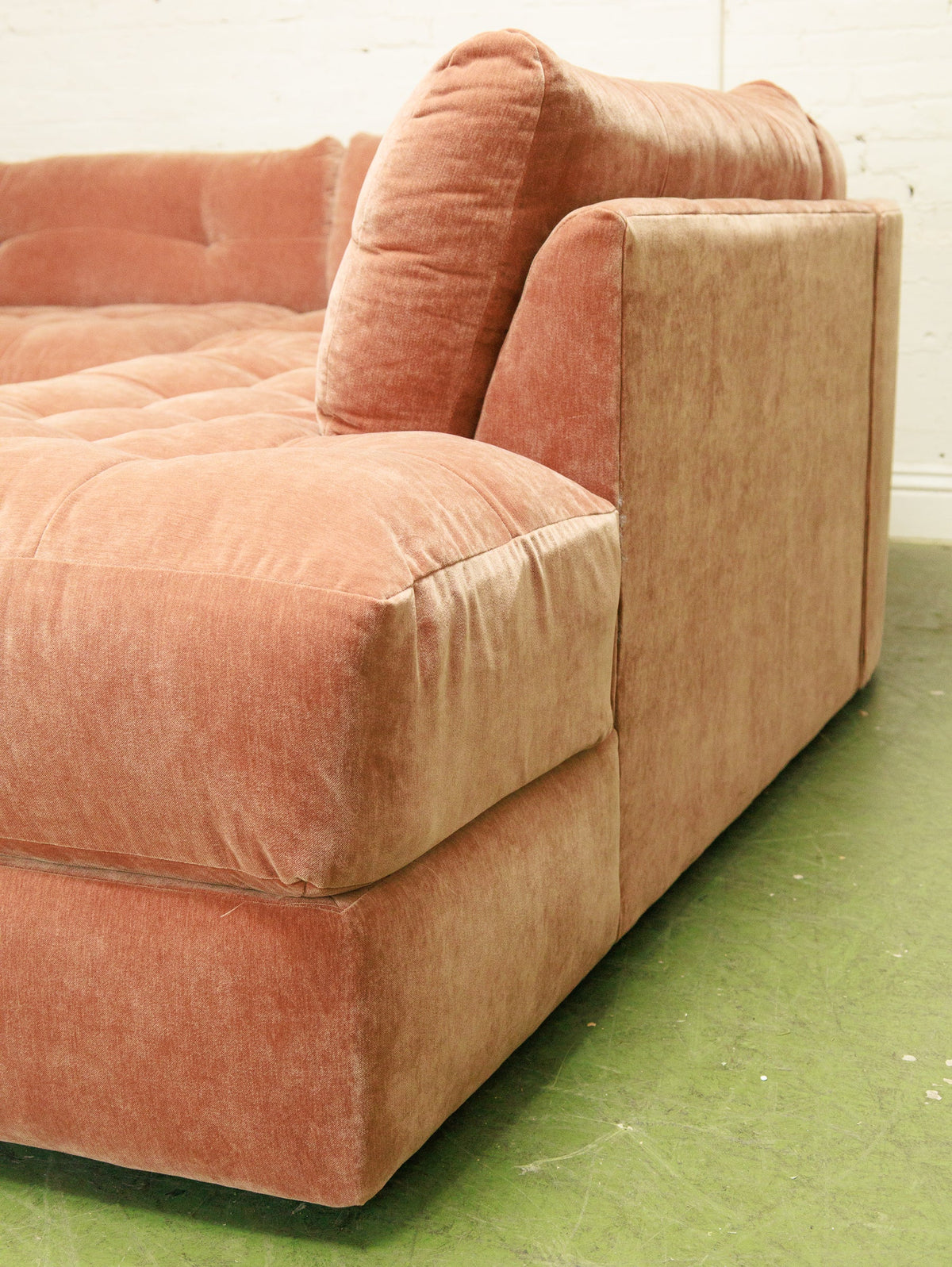 Prima 3 Piece Sectional Sofa in Ginger