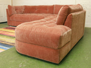 Prima 3 Piece Sectional Sofa in Ginger