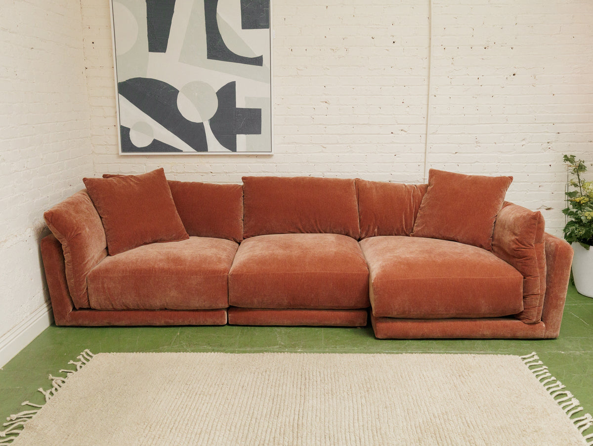 Hansel Modular Sofa in Amici Ginger